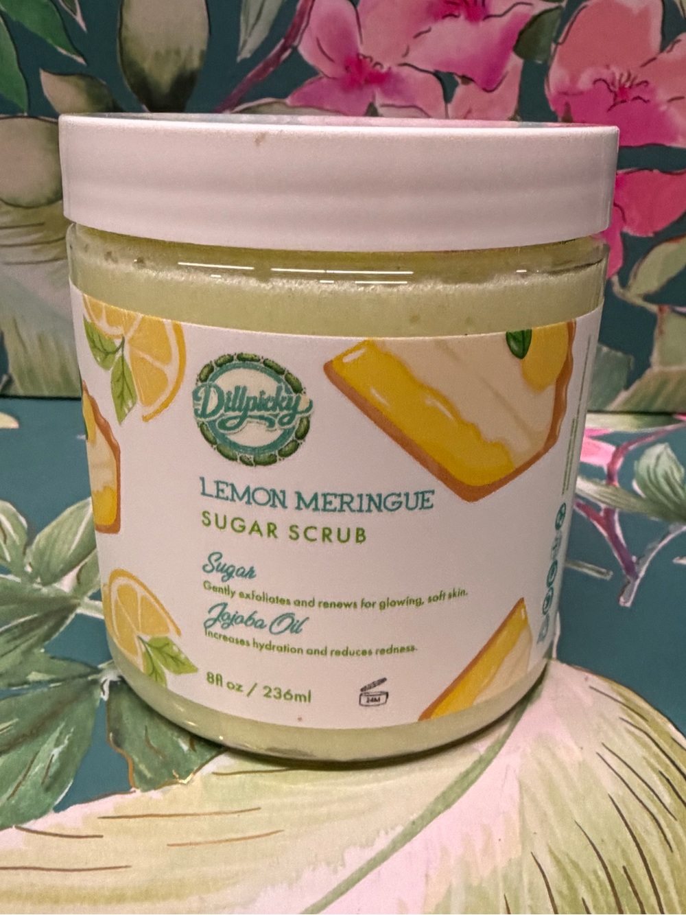 Aminnah x DillPicky Lemon Meringue Sugar Scrub 8 oz Exclusive Collab